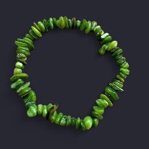 Green Shell Bead Bracelet